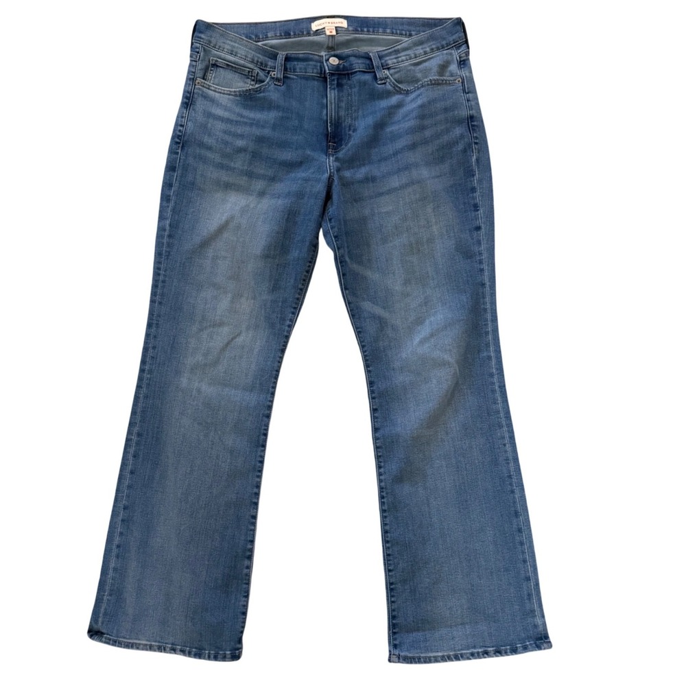 Lucky Brand Womens Bootcut Jeans Medium Wash Blue Stretch Size 14/32A 130242